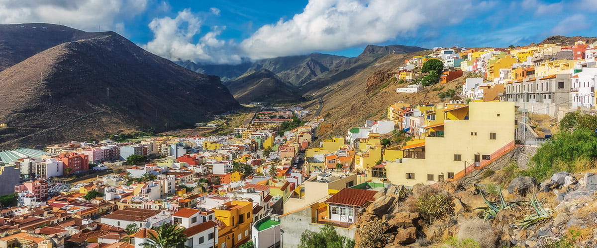 The rolling hills of La Gomera